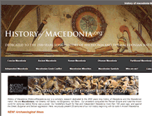 Tablet Screenshot of historyofmacedonia.org